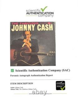 Johnny Cash Album Signed The Fabulous Johnny Cash