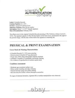 Johnny Cash Album Signed The Fabulous Johnny Cash