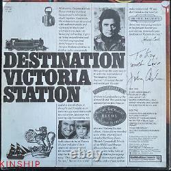 Johnny Cash signed Vinyl Record Album JSA LOA Destination Victoria Station Z1988