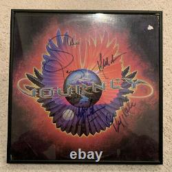 Journey Autographed Vinyl Album with Steve Perry Neil Schon Rolie Dunbar Signature