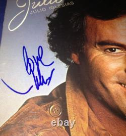 Julio Iglesias Hand Signed Autographed Julio Album Cover Vinyl Record LP JSA