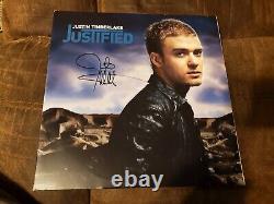 Justified by Justin Timberlake (Record, 2002) Autographed Vinyl