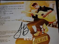 Justin Bieber Hand Signed Believe Limited Edition Tour Double Vinyl Record 1000