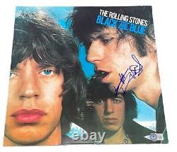 Keith Richards Signed Auto The Rolling Stones Black and Blue Vinyl Album LP BAS