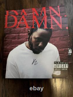 Kendrick Lamar DAMN. Vinyl Signed Autographed Record Cover