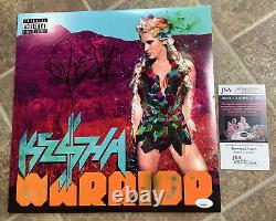Kesha Ke$ha signed autograph Warrior pink vinyl record JSA COA
