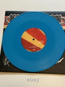 Kings of Leon What I Saw Blue Colored Vinyl Record Single Autographed by band
