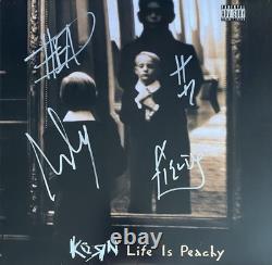 Korn Signed Life Is Peachy Vinyl Jonathan Davis Head Fieldy Munky