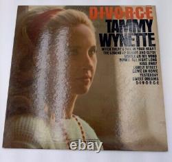 LOOK! Tammy Wynette DIVORCE Interesting Autographed Signed Demo Vinyl Record Jo