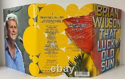 Lot of 2 BRIAN WILSON autographed THAT LUCKY OLD SUN Vinyl LP Record and DVD