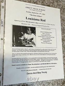 Louisiana red Aka playboy fuller signed lp vinyl lot Of 3 Ghetto Blues Rare