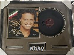 Luis Miguel Singer Signed Autograph Vinyl record With Custum Frame PSA/DNA Auth
