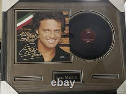 Luis Miguel Singer Signed Autograph Vinyl record With Custum Frame PSA/DNA Auth