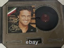 Luis Miguel Singer Signed Autograph Vinyl record With Custum Frame PSA/DNA Auth