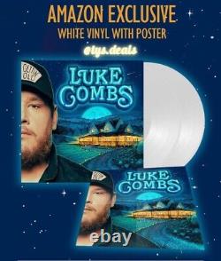 Luke Combs Gettin' Old 2xLP Limited Edition White Vinyl with Poster Not Signed