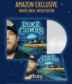 Luke Combs Gettin' Old 2xLP Limited Edition White Vinyl with Poster Not Signed