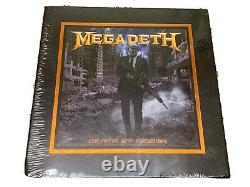 MEGADETH DEATH BY DESIGN 4xLP Box Set Vinyl & Book NEW Dave Mustaine Autograph