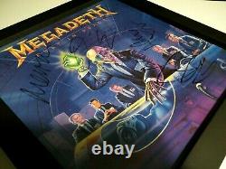 MEGADETH Rust In Peace 1st press FULLY SIGNED by the ORIGINAL LINEUP