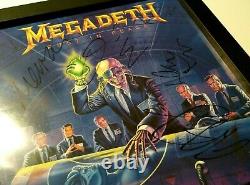 MEGADETH Rust In Peace 1st press FULLY SIGNED by the ORIGINAL LINEUP