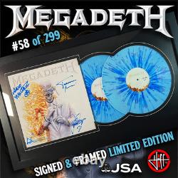 MEGADETH? Signed & Framed #58 OF 299 JSA 2 LP Vinyl? Autographed Record
