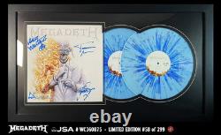 MEGADETH? Signed & Framed #58 OF 299 JSA 2 LP Vinyl? Autographed Record