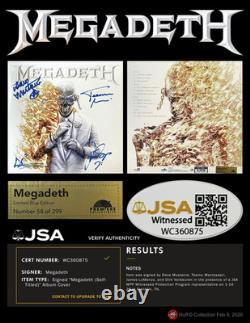 MEGADETH? Signed & Framed #58 OF 299 JSA 2 LP Vinyl? Autographed Record