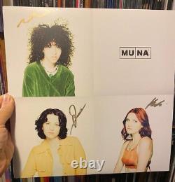 MUNA? S/t MUNA LP GREEN COLORED VINYL RECORD Signed / Autographed