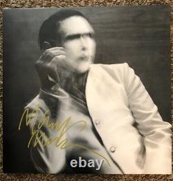 Marilyn Manson Rare Signed The Pale Emperor Grey Vinyl LP Record withproof