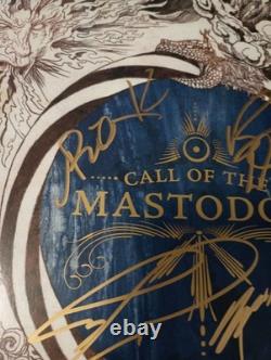 Mastodon SIGNED Call Of The Mastodon 12 Yellow Vinyl Album Brent Hinds JSA COA