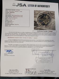 Mastodon SIGNED Call Of The Mastodon 12 Yellow Vinyl Album Brent Hinds JSA COA