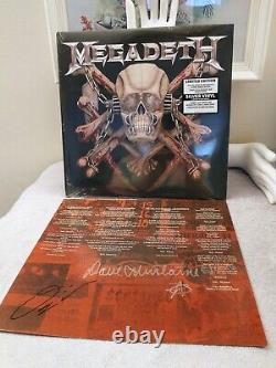 Megadeth Killing Is My Business 2xLP on Silver Vinyl, Signed by Dave Mustaine