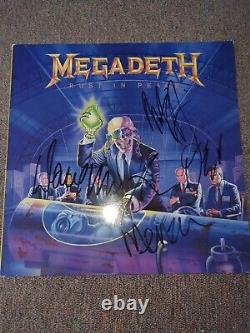 Megadeth Vinyl Record Autographed Dave Mustaine