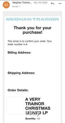 Meghan Trainor A Very Trainor Christmas 2LP Vinyl Signed Autographed JSA COA