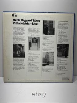 Merle Haggard Signed Autographed The Fighting Side Record Album Vinyl