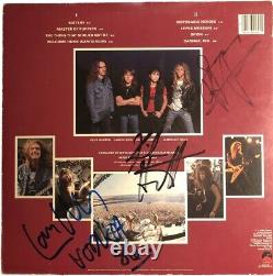 Metallica Master of Puppets Autographed Record (Cliff signed front cross)