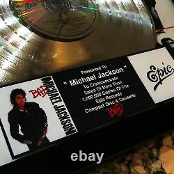 Michael Jackson (BAD) CD LP Record Vinyl Autographed Signed