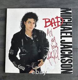 Michael Jackson Bad Autographed Vinyl (Signed In Person 6/2003)