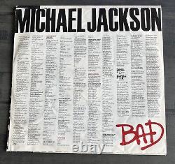 Michael Jackson Bad Autographed Vinyl (Signed In Person 6/2003)