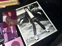 Michael Jackson Collection A Lot Signed Photo Vinyl Album Photos Golden Record