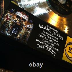 Michael Jackson (DANGEROUS) CD LP Record Vinyl Autographed Signed