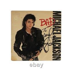 Michael Jackson Signed Vinyl Album Cover Bad ORIGINAL with JSA LOA RARE