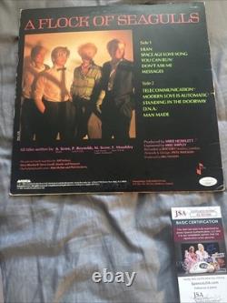Mike Score SIGNED Vinyl LP Record autographed JSA COA Flock Of Seagulls I Ran