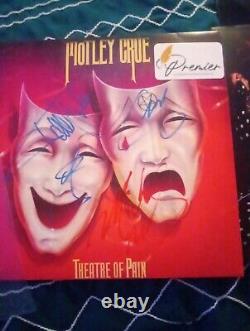 Motley Crue Autographed Vinyl Signed By All Members And Letter Of Authenticity