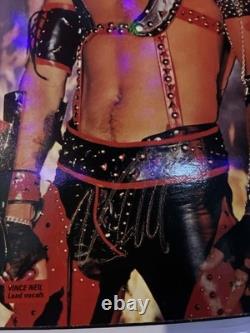 Mötley Crüe Shout at the Devil LP 1983 Autographed by 4. + Sixx Sig Sleeve & Stub