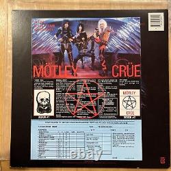 Motley Crue Signed Record LP Vinyl Autographed Shout At the Devil Mick Mars