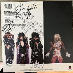 Motley Crue Theater Of Pain Autographed Authentic White Label Promo LP