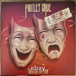 Motley Crue Theater Of Pain Autographed Authentic White Label Promo LP