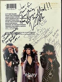 Motley Crue Theater Of Pain Autographed Authentic White Label Promo LP