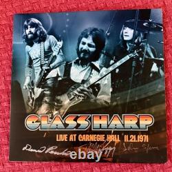 NEW Glass Harp Live @ Carnegie Hall 1971 SIGNED 3X by Band Black vinyl LP KEAGGY