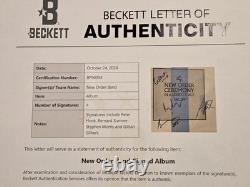 NEW ORDER signed autographed CEREMONY RECORD LP BECKETT LOA (BAS) FULL BAND